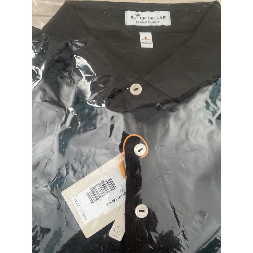 Peter Millar Summer Comfort University Michigan Polo Shirt Men Large New - Picture 3 of 5